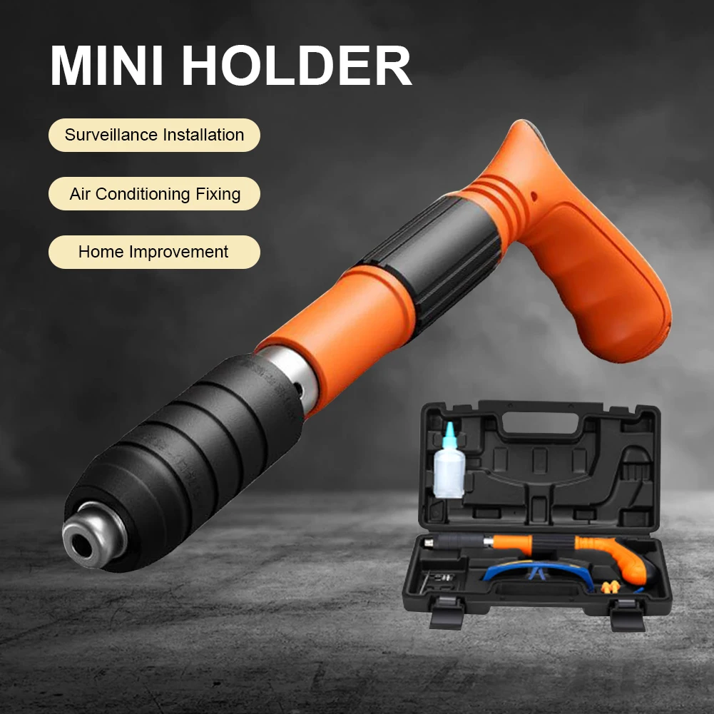 

Manual Steel Nail Gun Set Adjustable Silence Wall Fastener Air Nailer Gun One-handed Operate Nail Wall Fastening Tools