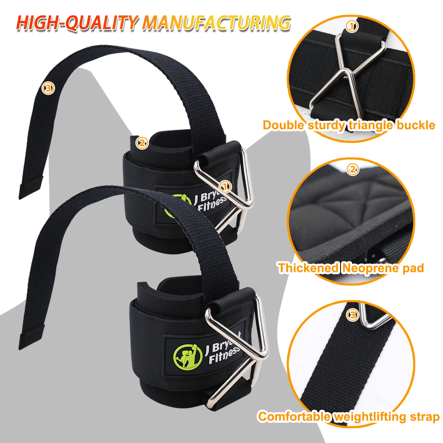 Wrist Wrap Wrist Straps for Weightlifting and Cable Machines Premium Padded Wrist Cuffs for Arm Training Tricep Extensions Workout