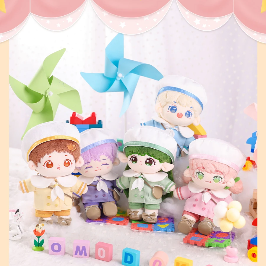 

Женская плюшевая кукла 5 шт./компл. 20 см, одежда 5 цветов для детского сада, одежда, костюм, аксессуары для кукол-Idol, плюшевые игрушки, подарок