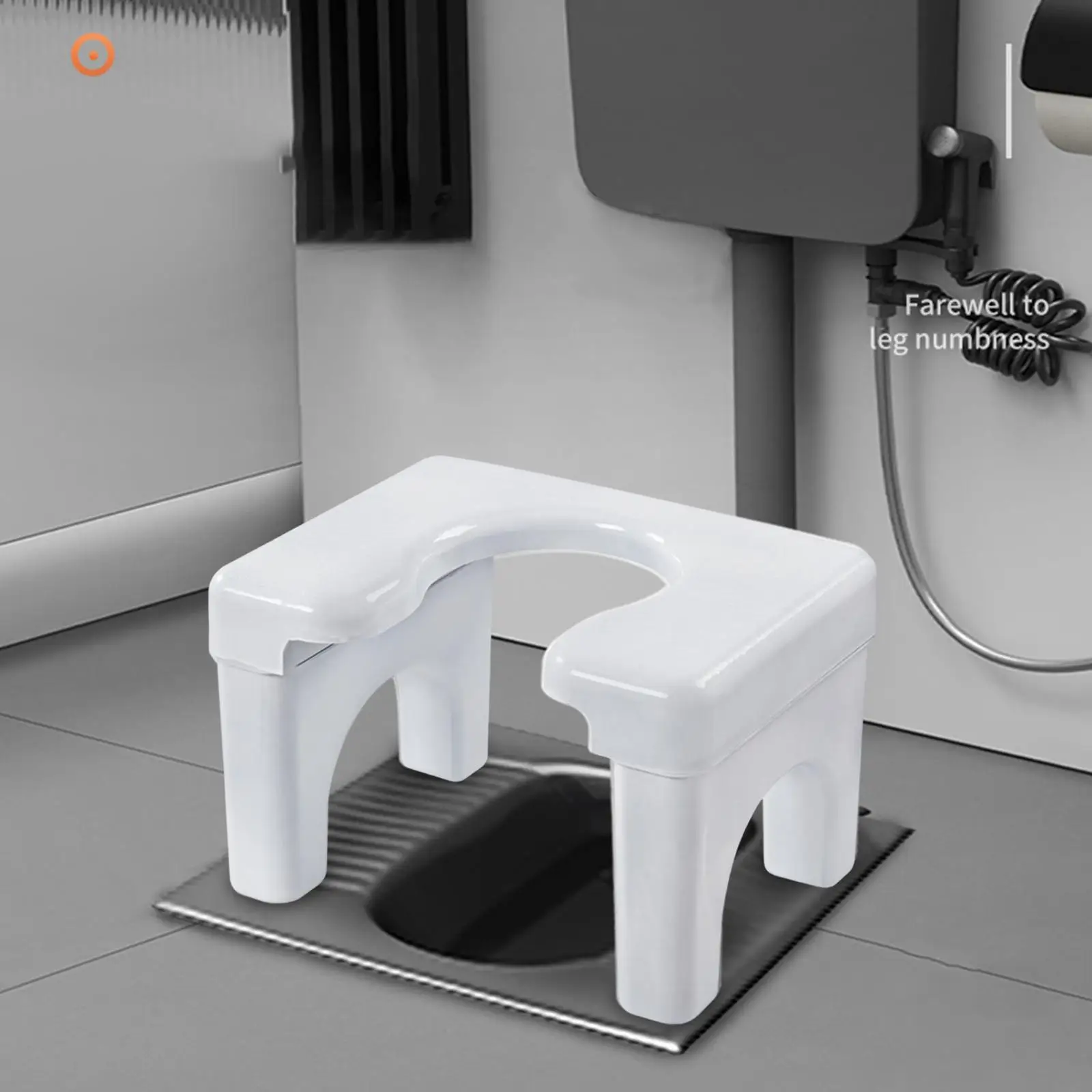 Toilet Seat Squatting Toilet Stool Chairs Widen Panel Household Moveable Lightweight Non Slip Potty Chairs for Bathroom Indoor Outdoor Hotel