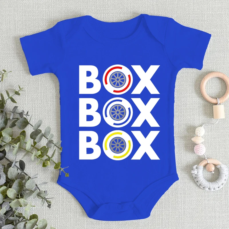 Baby Bodysuit Short Sleeve Jumpsuit F1 Tyre Compound Design Soft Cotton Infant Romper Boy Girl