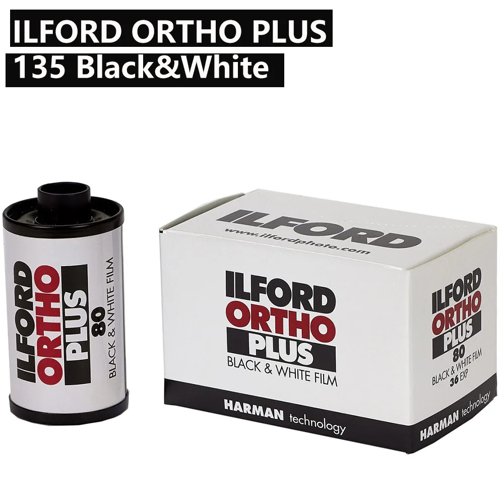 British ILFORD ORTHO 80 PLUS 135 Black&White M35 Color Separation Film 1/3/5/10 Rolls For 35mm Film（Expiration Date：2023.01）
