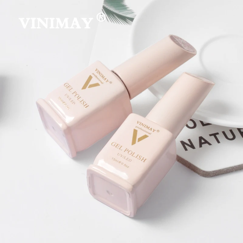 VINIMAY French Nail Art Gel Nail Polish UV Soak Off Gelpolish Gel Polish Color Primer Manicure Nails Gel Lacque Salon 15ml 5