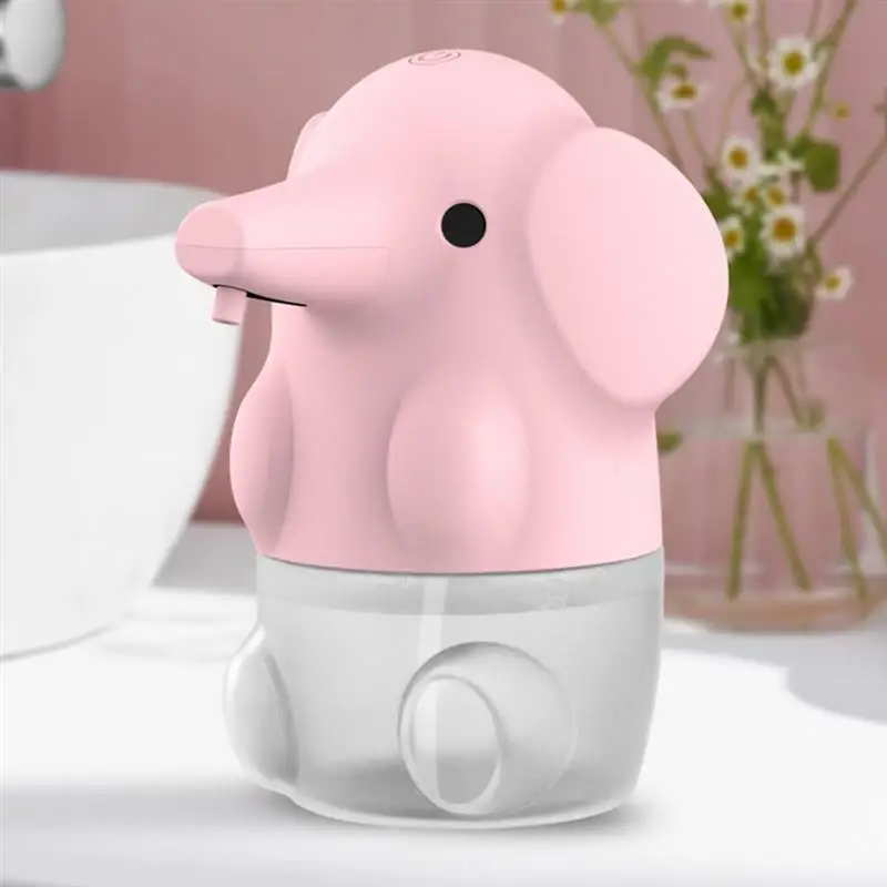 

Cute Elephant USB Charging Desktop Water Dispenser Bathroom Handwashing Fluid Touchless Hand Soap Dispenser for Bathroom Kitchen