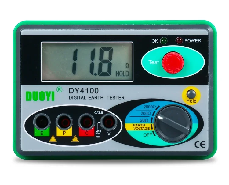 DY4100 digital grounding resistance tester ground shaking meter ground resistance meter lightning protection grounding tester