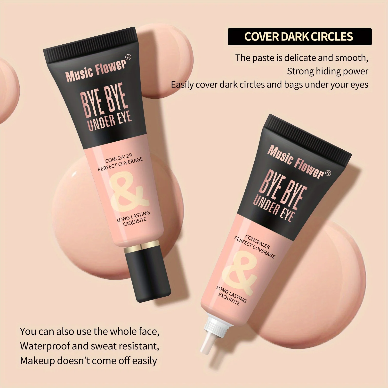 Concealer Perfect Coverage&Long Lasting Exquisite, Foundation, Buildable Foundation For A Smooth, Satin Finish, 0.422fl.oz 3