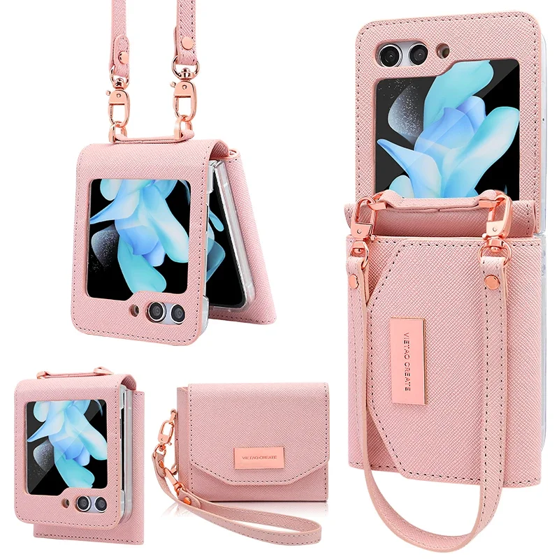 RENGZ Lanyard Holster Card Case and Handheld Wristlet Wallet Purse Cover