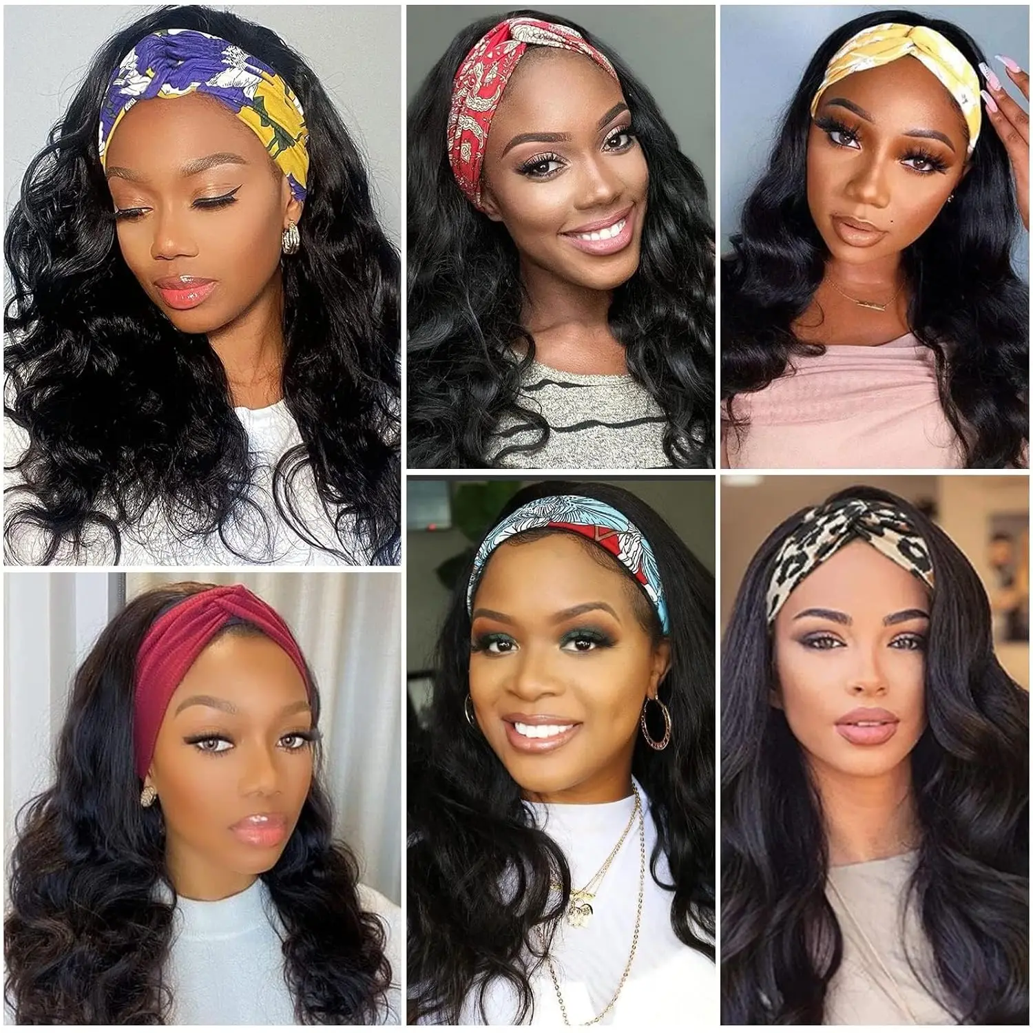 Body Wave Headband Human Hair Wig 28 Inch None Lace Front Wig Brazilian Virgin Hair Wear And Go Wigs for Black Women