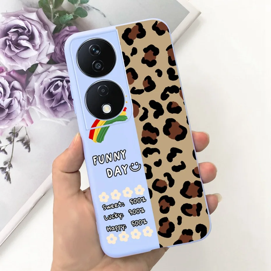 Lovely Printed Candy Color Phone Case - Soft Silicon TPU Shockproof Back Cover