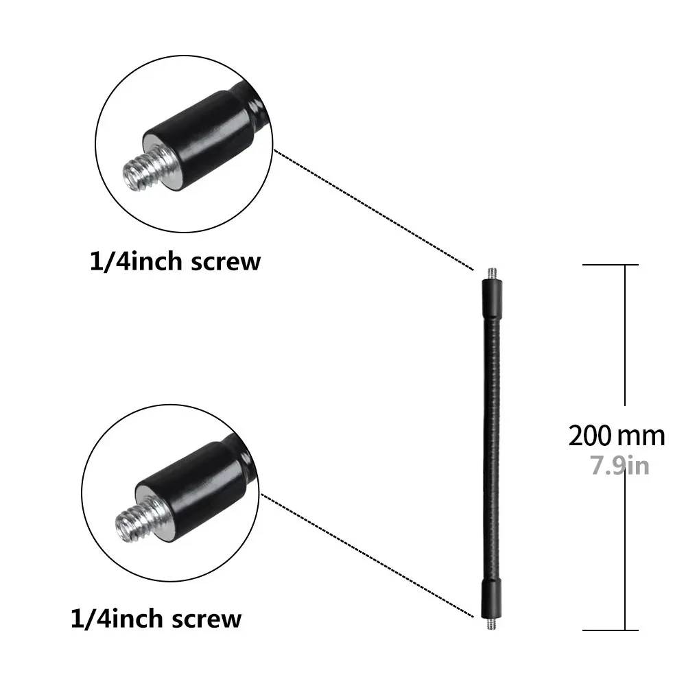 Metal Monopod with Flexible Tripod Extension and Lightweight Pole Extender