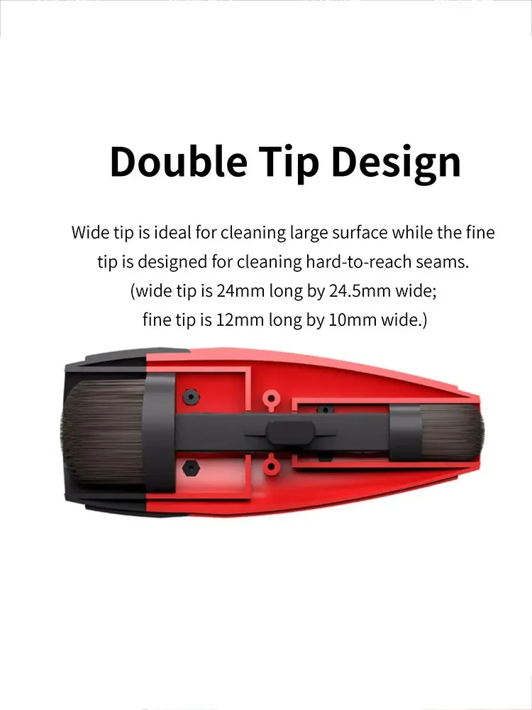 DSPIAE PT-RDB Model Making Tool Small Wide and Fine Double headed Cleaning and Dust Removal Brushes