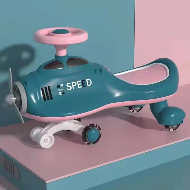 DokiToy Children's Plane Head Fun and Novel Twist Car Swing Car Mute Wheel Anti-rollover Universal Wheel Yo Car New Ulla 2022 3