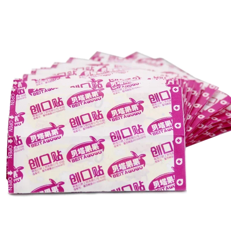 10/100pc Cartoon Animal Pattern Waterproof Hemostasis Kids Band Aid Stickers Adhesive Bandage Wound Strips Plasters for Children