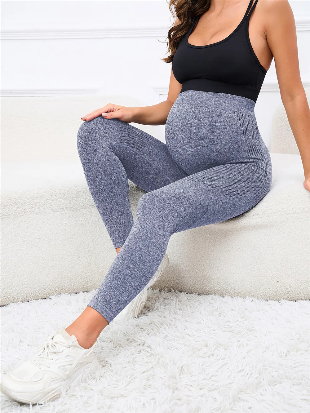 Spring Autumn Maternity High Waist Belly Leggings Stretchy Skinny Pregnant Yoga Fitness Pants For Women Pregnancy Comfort Tights