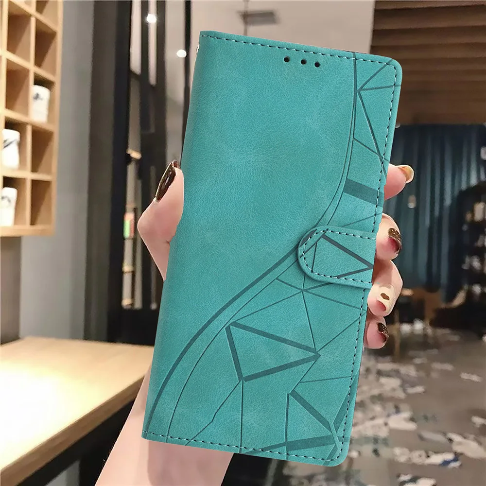 Magnetic Flip Leather Wallet Case with Card Holder and Stand – Anti-Fall Phone Cover