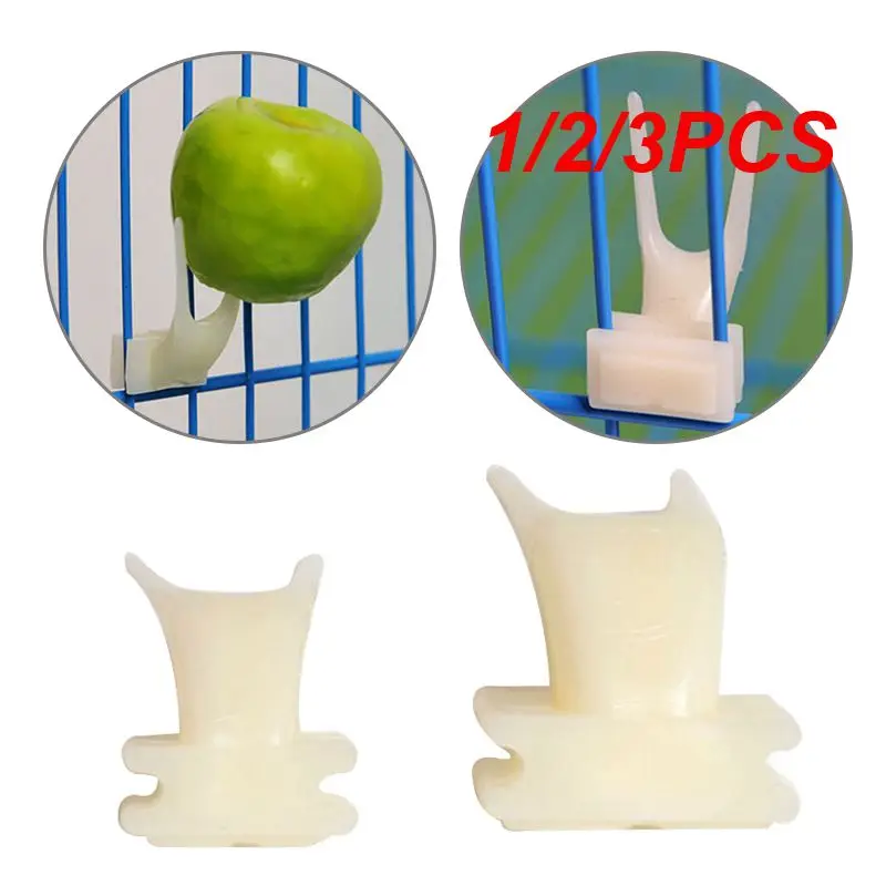 

1/2/3PCS New Bird Food Holder Support Stainless Steel Parrot Fruit Vegetable Feeder Stick Toy