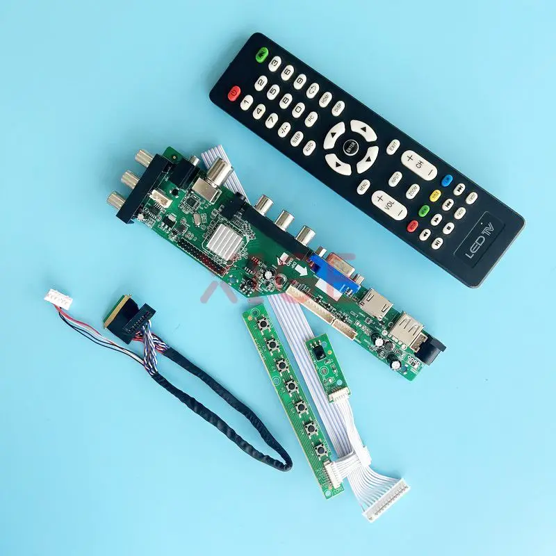 

Fit LP173WD1-TLA1/B2/C1/D2/G1/N1 Controller Board 17.3" DIY Kit 2AV+USB+DHMI+VGA Digital Signal DVB 1600*900 LVDS 40 Pin Monitor