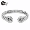 UNY Bangle Love Heart Twisted Wire Bracelet Free Ship Bangle Designer Brand Retro Unique Elegant Women Fashion Jewelry Bracelets 4