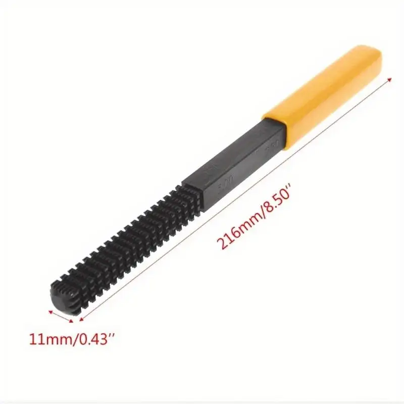 1개입 미터법 나사산 수리용 파일 0.753mm 피치 금속 DIY 수공구, 손상된 나사산 복원용