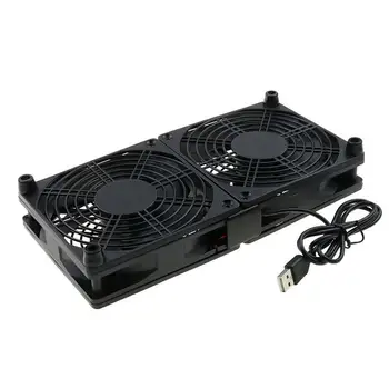 라우터 냉각용 선풍기, 휴대용 냉각 선풍기, PC 라우터 케이스 선풍기, USB 전원, 컴퓨터 캐비닛 쿨러, 강력 송풍기 선풍기