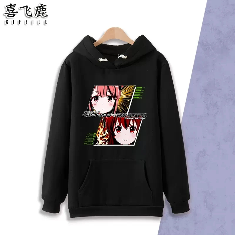 

Anime The Demon Girl Next Door Yuko Yoshida Hooded Hoodie Sweatshirt Coat Loose Costume Cosplay Student Pullover Tops
