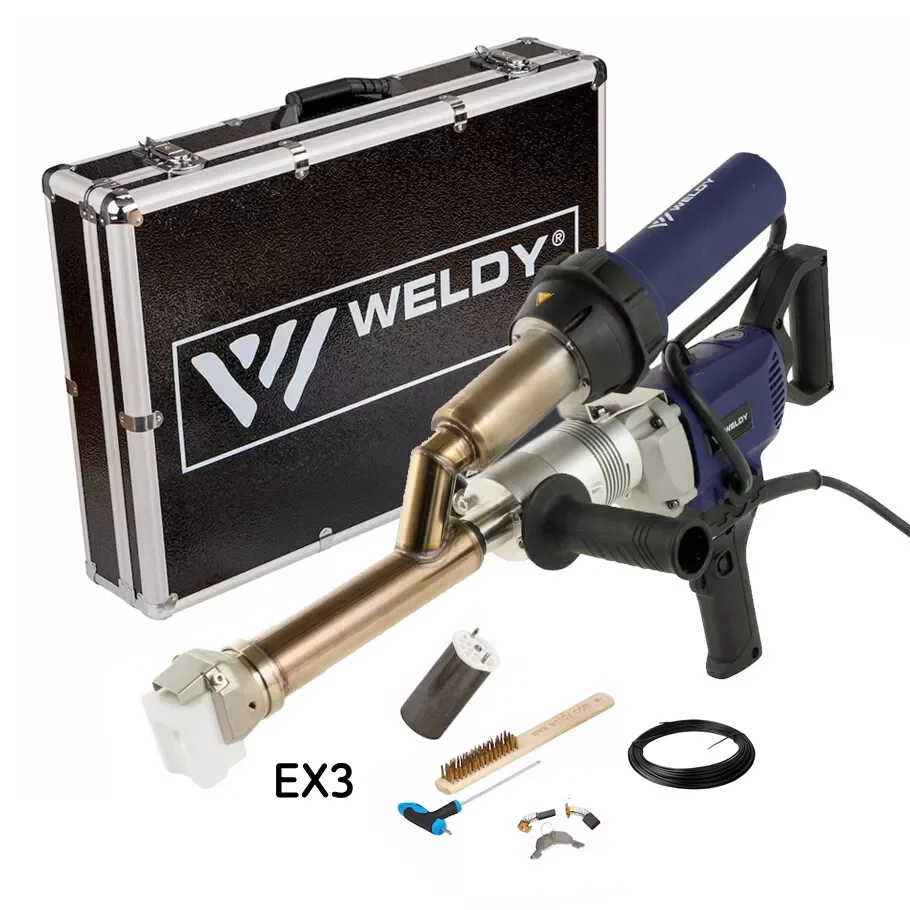 공식 Weldy EX2 EX3 플라스틱 압출 용접기 압출기 용접기 히트건 (선물 포함)