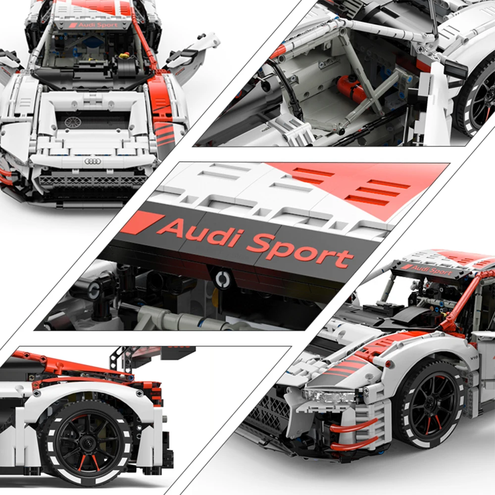 Rastar 1:8 Audi R8 LMS-GT3 RC Super Sport Car Building