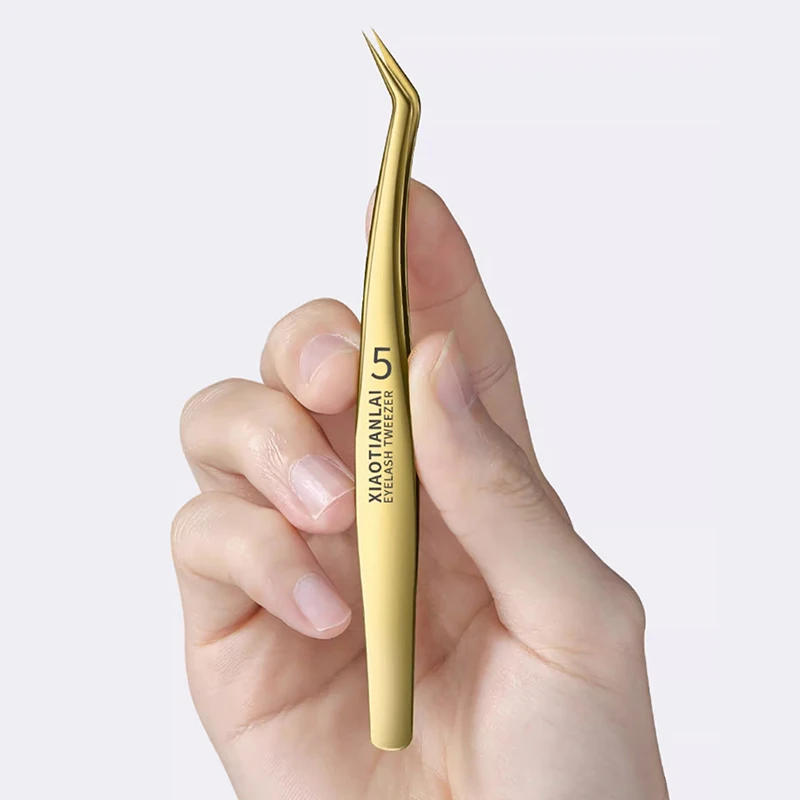 Eyelash forceps grafting and pasting fake eyelash clips, high-precision gold feather clips, specially designed for hairdressers 6
