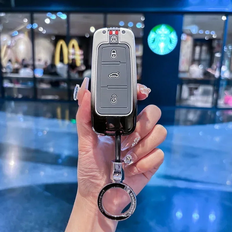 2026년형 VW 폭스바겐 자동차 키 케이스 커버 홀더 쉘 (폭스바겐 VW CC 파사트 B6 B7 파사트 3C CC 마오) 스타일링 몰딩