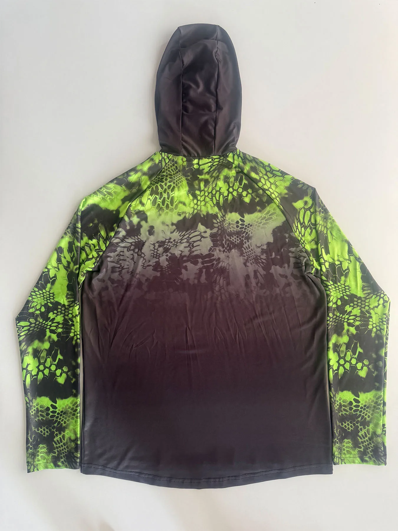 Kiiing Adventure Snake Pattern Camouflage Hooded Sunscreen Fishing Suit Outdoor Quick-drying Breathable Long Sleeve Mask Top