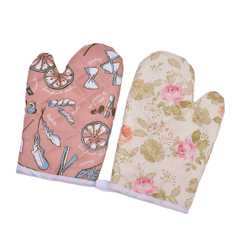 Microwave Oven Glove Kitchen Mitten Heatproof Resistant Non-slip Baking Gloves kitchen gloves,cotton pot holders