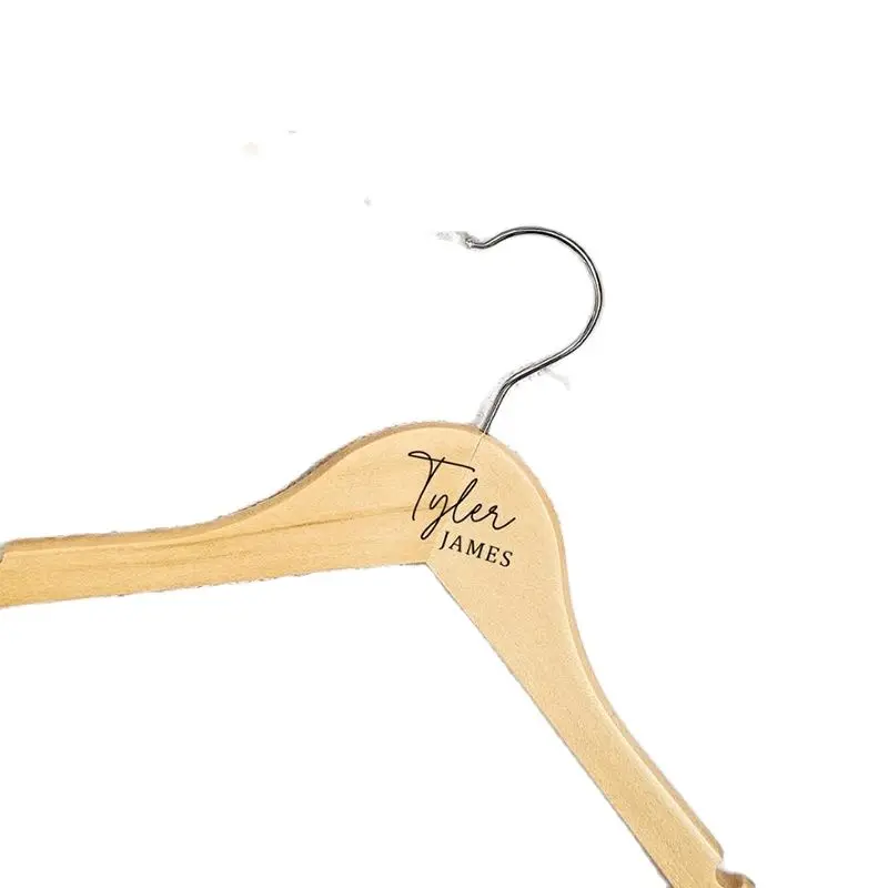 Personalised Baby Hanger Baby's First Outfit New Born Gift Name Wooden Clothes Hanger Nursery Decor Closet Organizer