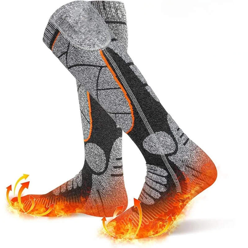 Rechargeable Heated Socks For Men & Women - 3.7V 2200mAh Battery Powered Feet Warmers For Outdoor