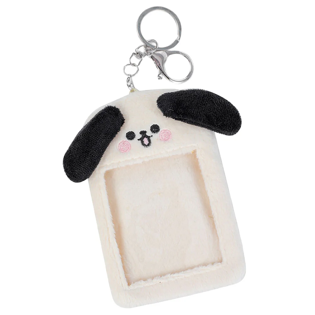 Cute Pet Cartoon Plush Card Holder Id Sleeve Postcards Keychain Cover Photo Sleeves Small Protector 3d cute cat claw sunscreen sleeve sun protection gloves kawaii cat claw fingerless sleeves lolita cosplay mitten accessories