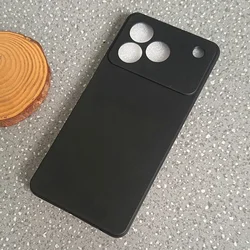 Sleek Black TPU Matte Silicone Phone Case - Slim, Soft Protective Back Cover for Blade A76 4G (Black)