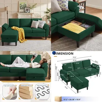 Modern Reversible L-Shaped Sectional 1