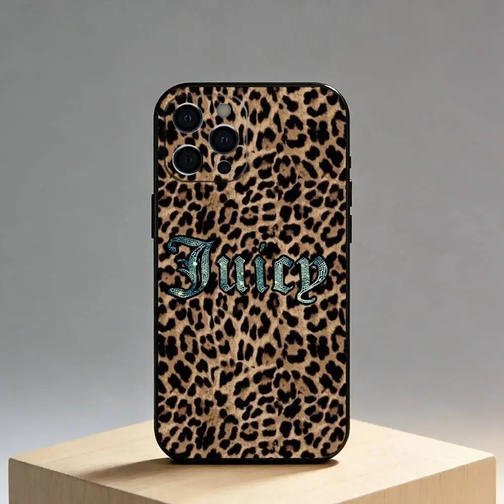 Juicy Couture Soft Silicone Black Phone Case