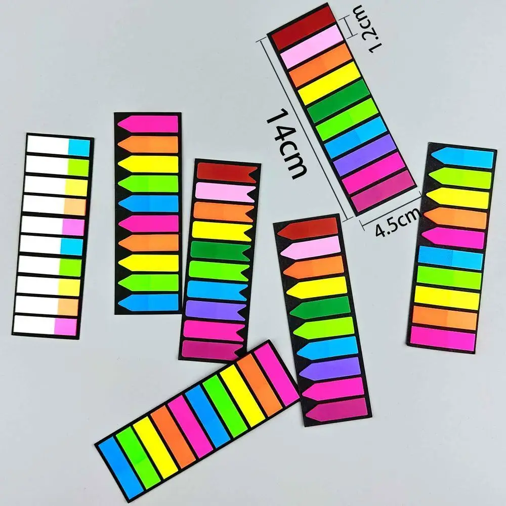 Posted It Transparent Sticky Notes Tab Self-Adhesive Kawaii Clear Bookmarkers Annotation Books Page Marker Stationery 200 Sheets bookmarks stationery supplies,index tabs
