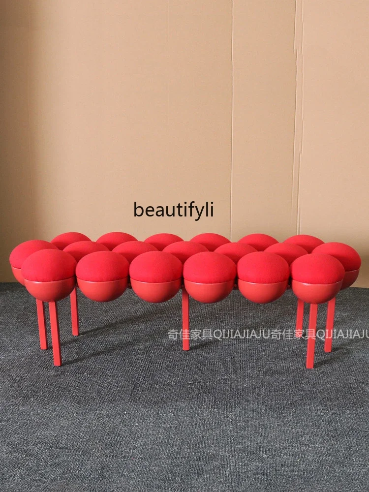 

Home Bed End Stool Living Room Bedroom Paint Bench Sofa Stool Model Room Exhibition Hall