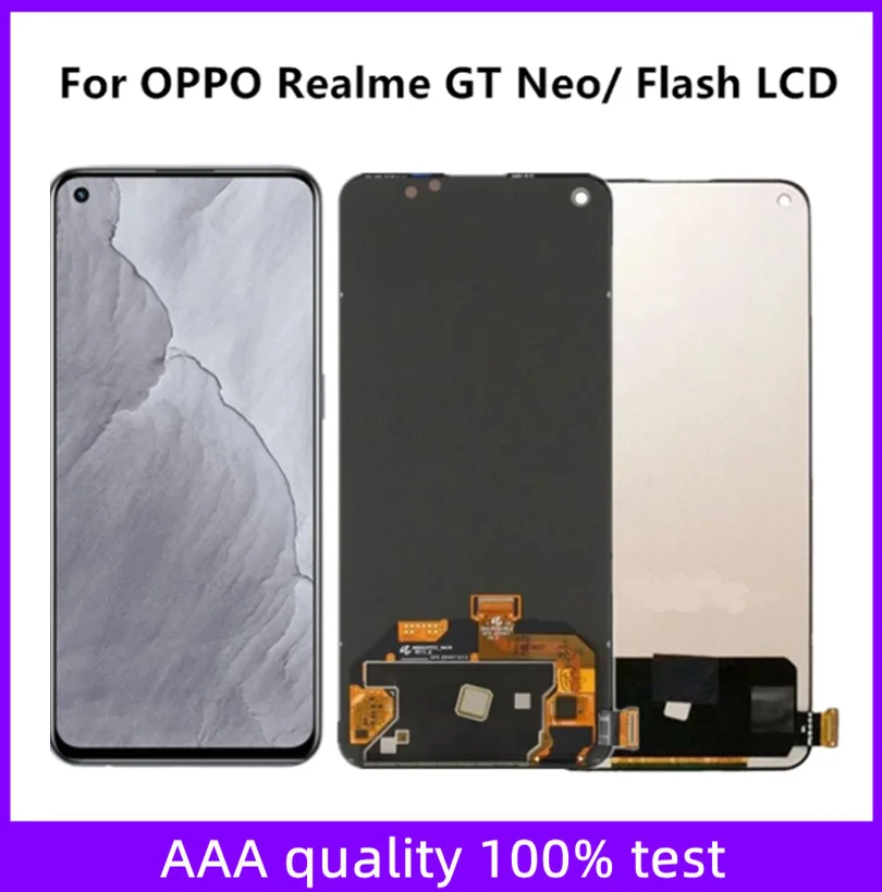 AMOLED/TFT 6.43 inch for OPPO Realme GT Neo/Flash 5G LCD screen touch screen digital converter assembly replacement RMX3031 LCD