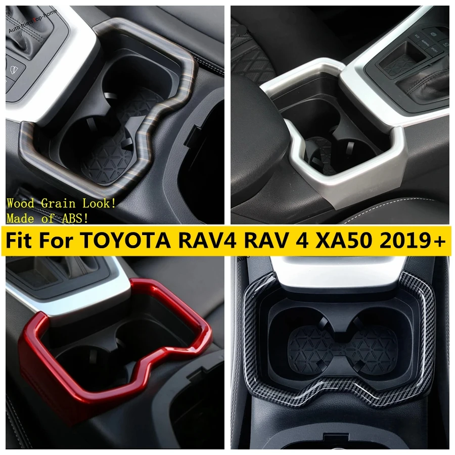 

Seat Water Cup Bottle Holder Dcoration Frame Trim Central Control Cover Accessories Fit For TOYOTA RAV4 RAV 4 XA50 2019 - 2023