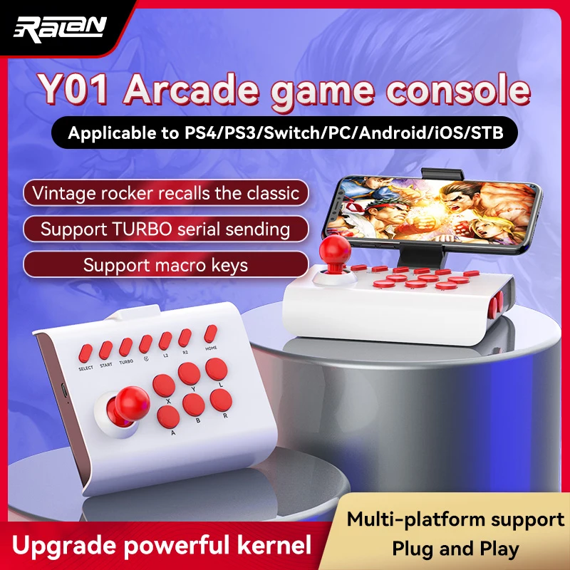 게임 조이스틱 아케이드 게임 콘솔 로커, 유선 블루투스 호환, 2.4G 연결, PS3 스위치 PC 안드로이드 iOS TV X3UF