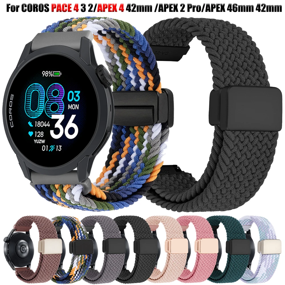 Breathable Braided Nylon Magnetic Watch Strap - 20mm/22mm