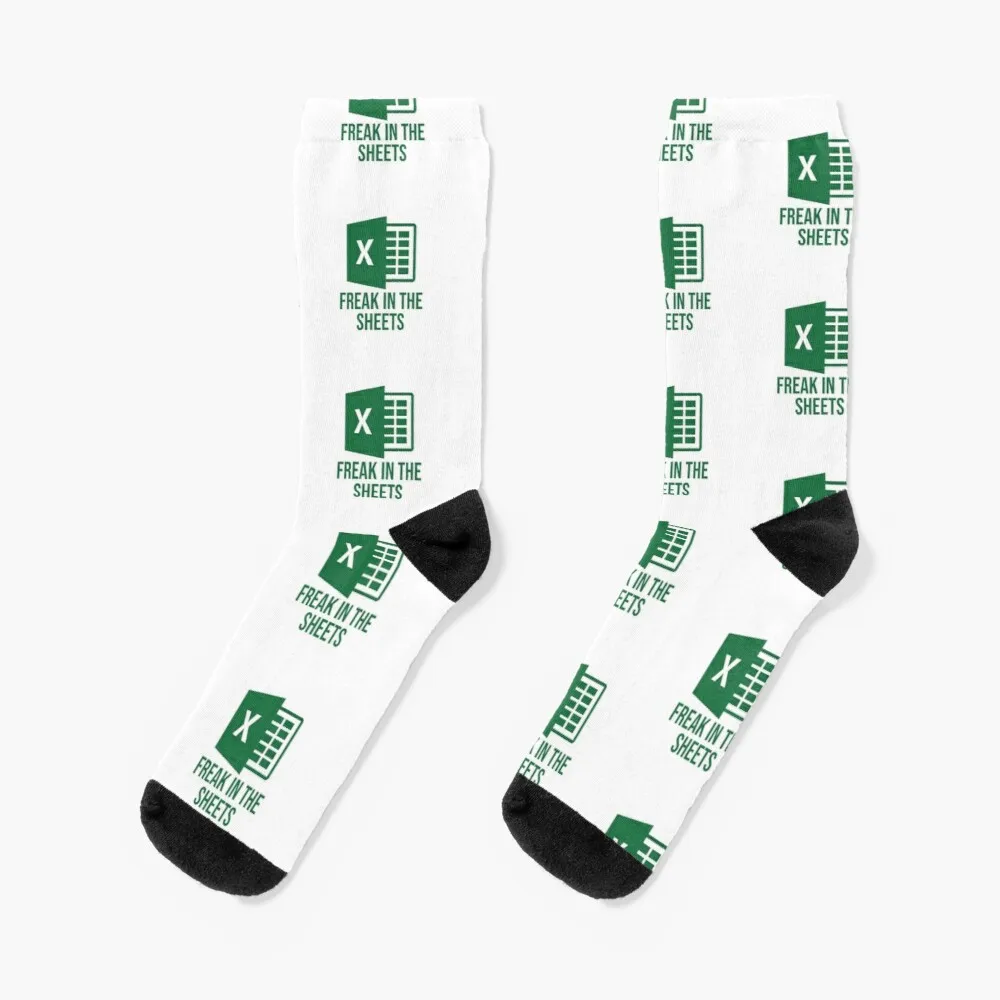 

Excel Freak in the Sheets - Funny Excel Design Socks Socks For Men Sports Socks Funny Socks