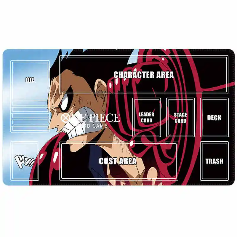 Diy Game Card Mat OPCG Battle Game Anime Lock The Edge Table Mat Gift Toys One Piece Luffy Ace Zoro Teach 60*35*0.2Cm