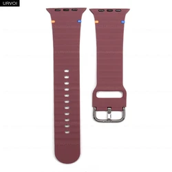 Soft Silicone Pin Buckle Strap for Smartwatch - Comfortable and Easy to Wear (Smokey Mauve)