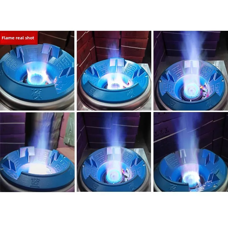 Commercial Restaurant Gas Stove with Flameout Protection Liquefied Gas Natural Gas Fierce Fire Stove with Blower Single Cooktop 4