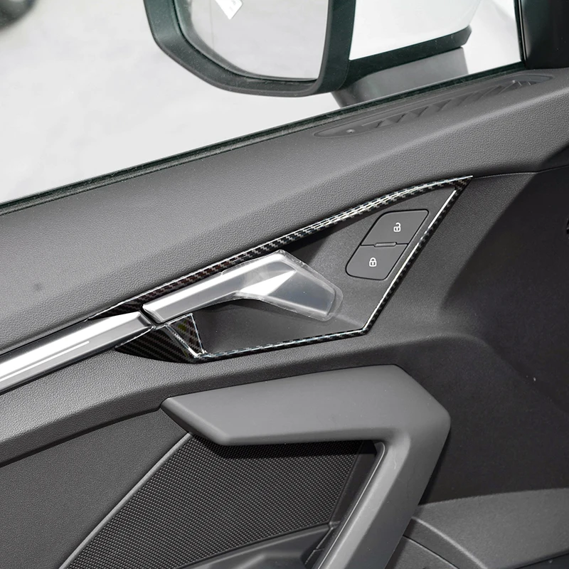 Stainless Steel Car Inner Door Handle Frame Decoration Cover Trim For Audi A3 8Y 2021-2022 Styling Interior Accessories