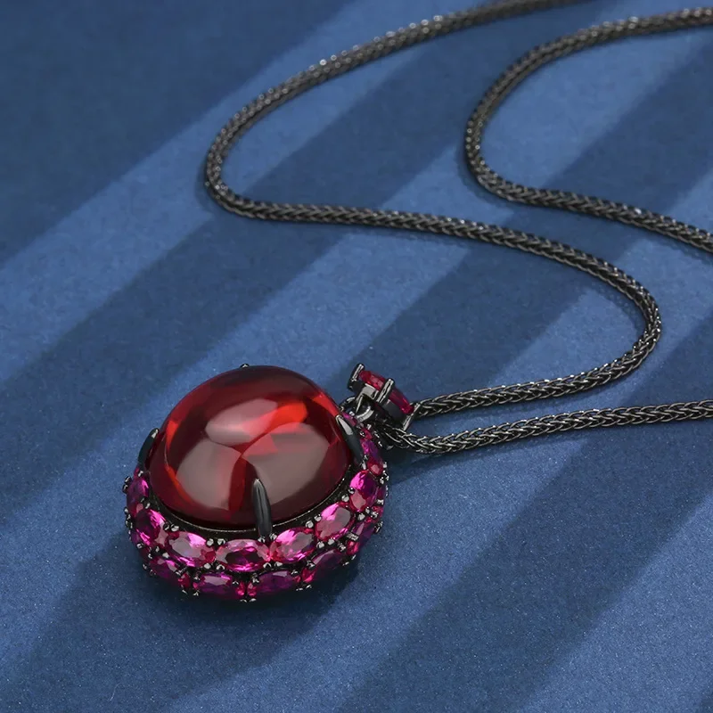 ساحر المزدوج منغم الأحجار الكريمة قلادة قلادة الأز...