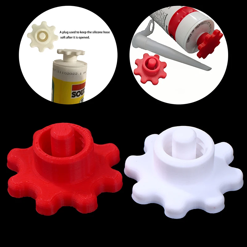 4/5Pcs Silicone Tube Cap Durable Plastic Sealing Caps Silicone Hose Mouth Plug For Standard Glue Bottles Tubing Accessories